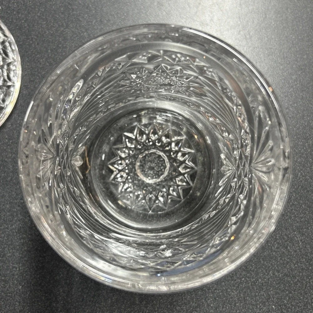 Imperial Glass Clear Hobstar Canister